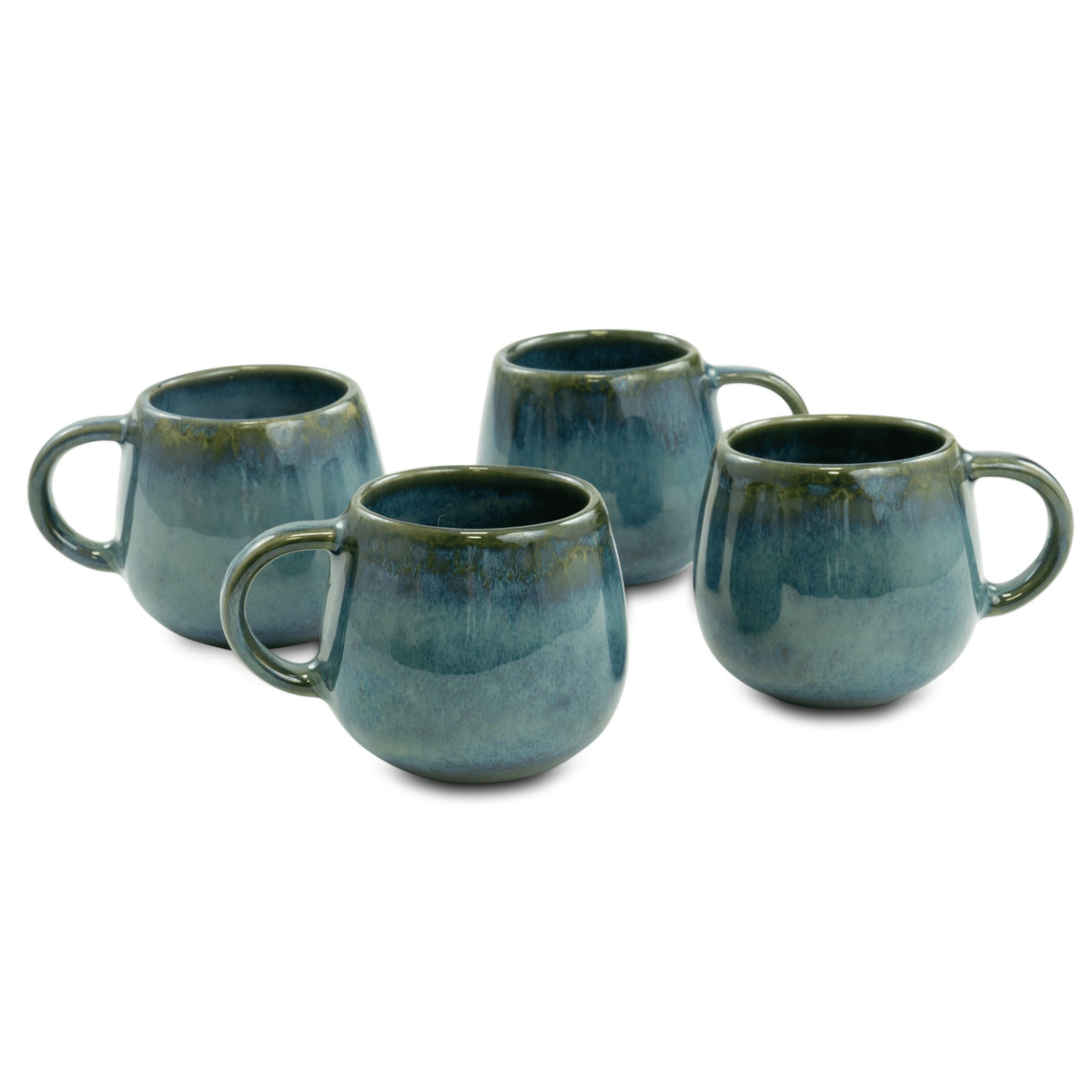 Amazonia Keramik Tasse groß Grün I 2 Stück