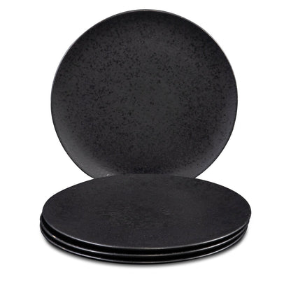 Black Stone Teller Set Schwarz I 12 teiliges Set