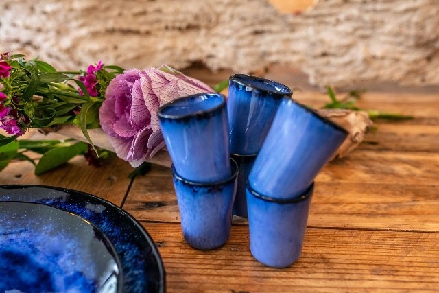 Amazonia Espressotasse klein Blau I 6 Stück