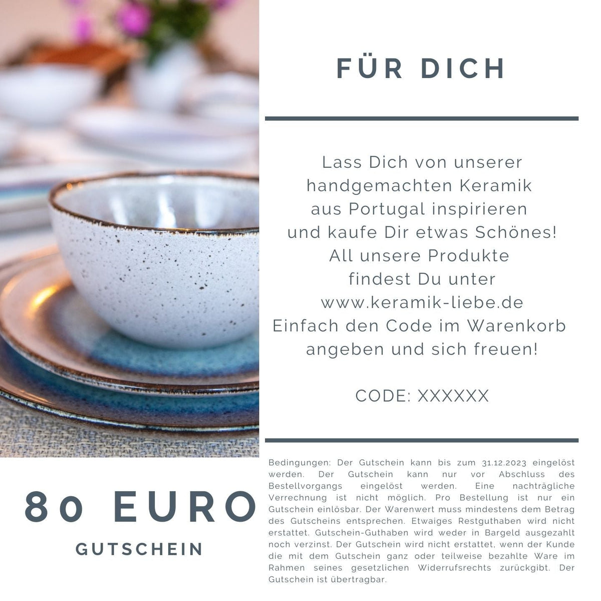 Geschenkgutschein E-Voucher 80 Euro