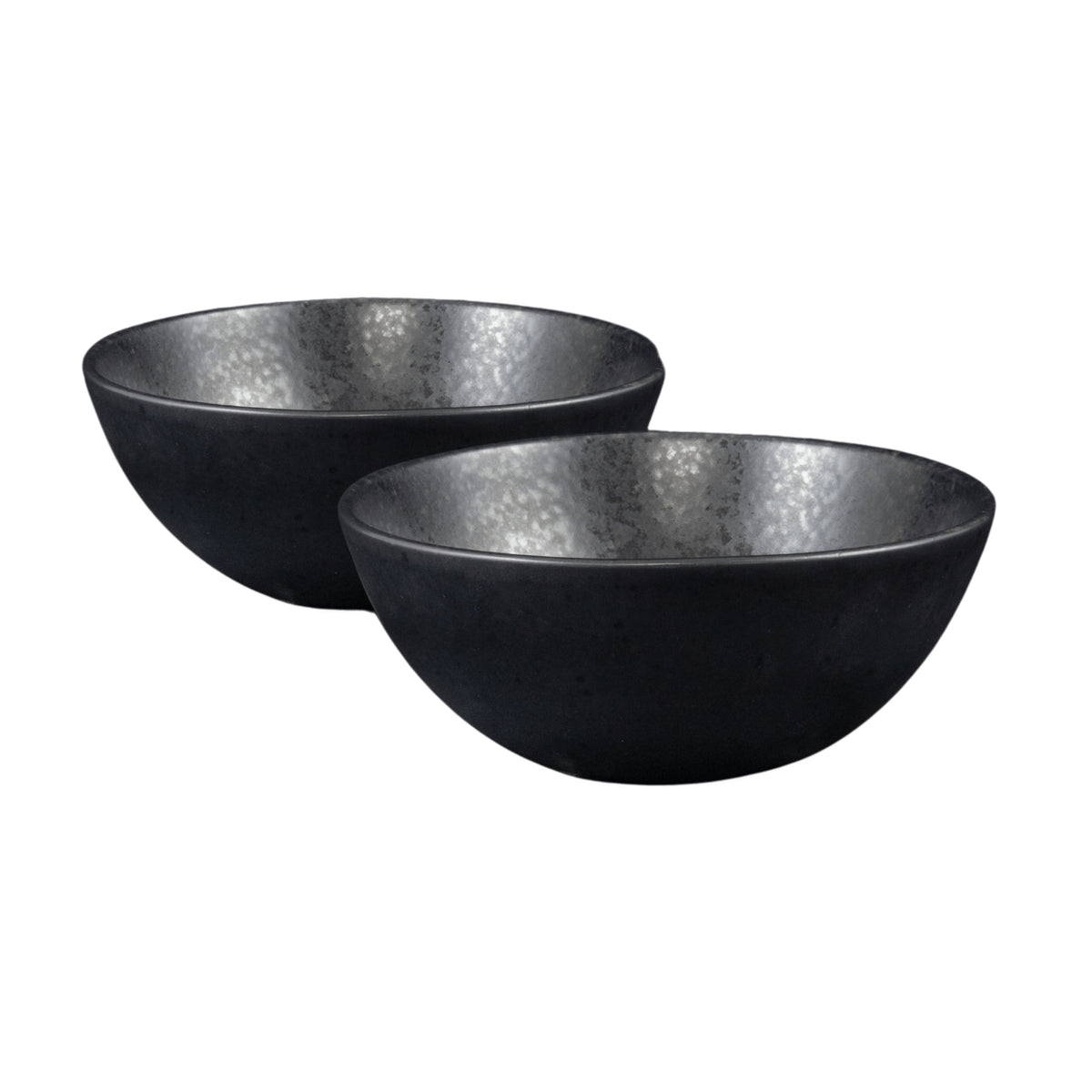 Black Stone Schale klein Schwarz I 2 Stück