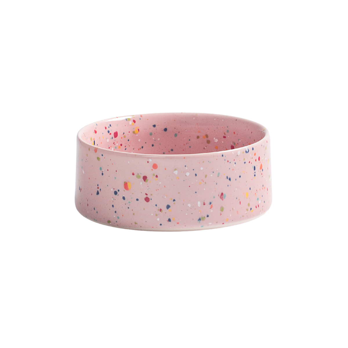 Futternapf Keramik Haustier-Schüssel Set 2-teilig Pink