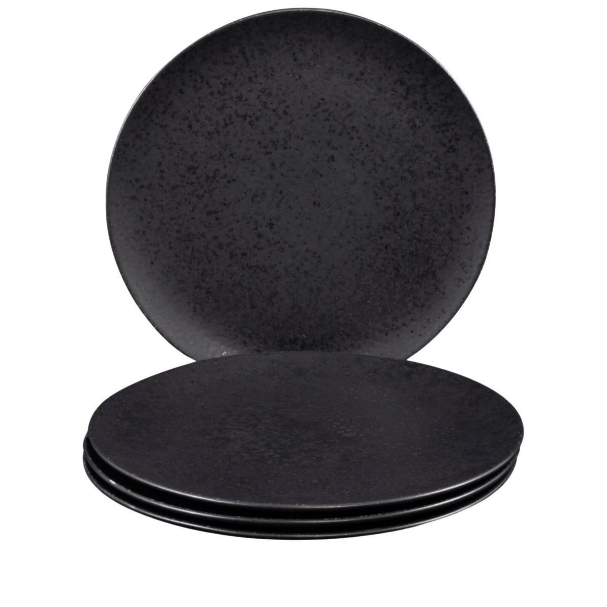 Black Stone Teller & Schalen & Tassen Set Schwarz I 20 teiliges Set