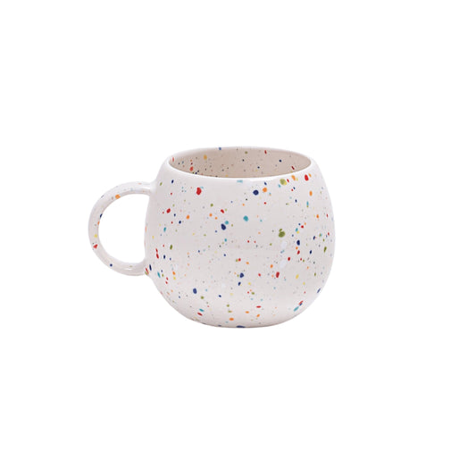 Primavera Keramik Tasse medium Weiß