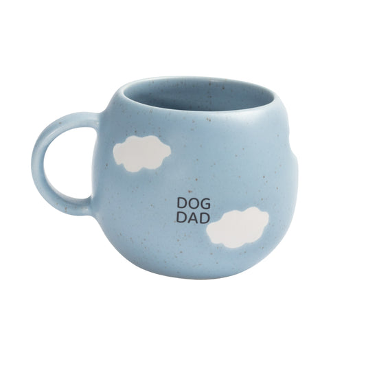 Dog Dad Keramik Tasse groß Blau