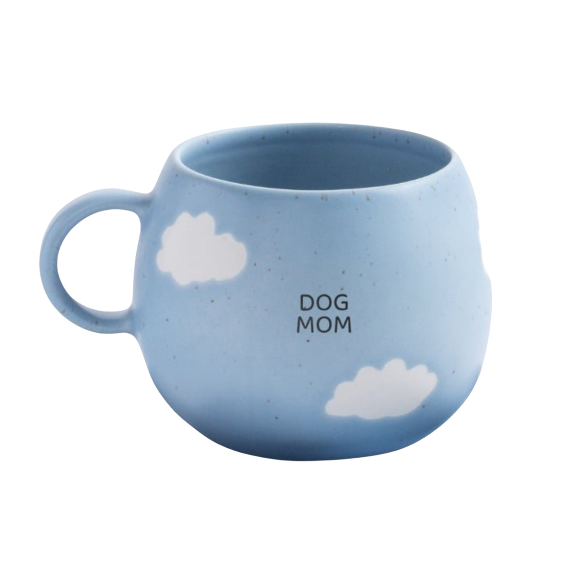 Dog Mom Keramik Tasse groß Blau