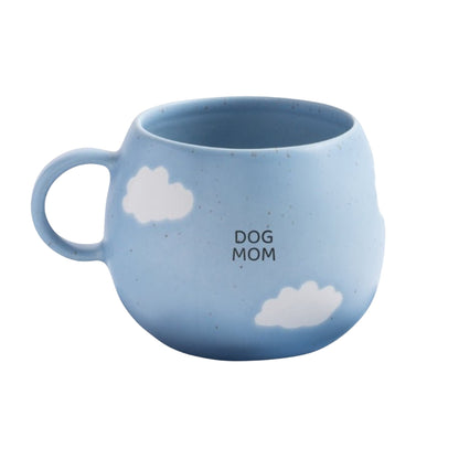 Dog Mom Keramik Tasse groß Blau