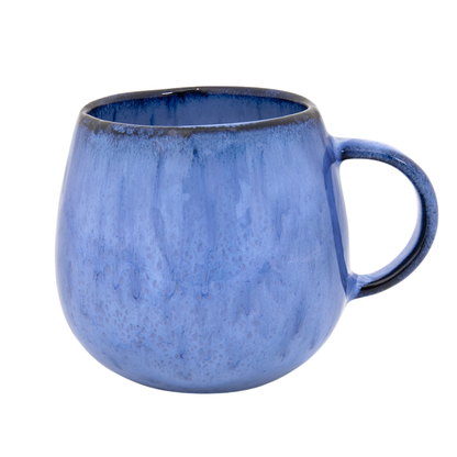 Keramik Kaffeetasse Amazonia groß Creme I Handgemachte Steingut Tasse 400 ml