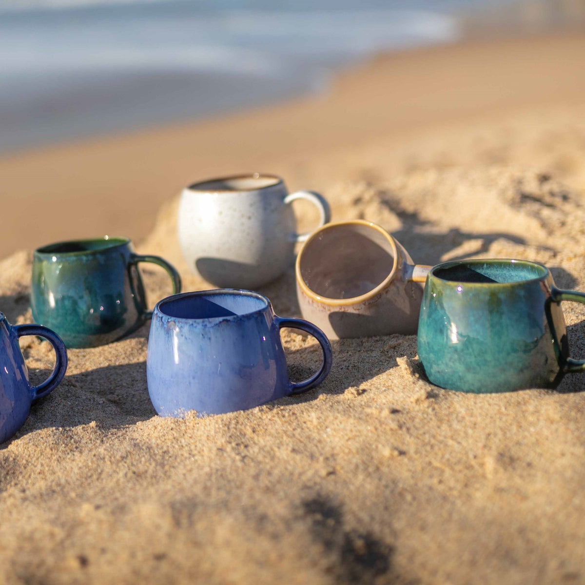 Amazonia Keramik Tasse groß Grün