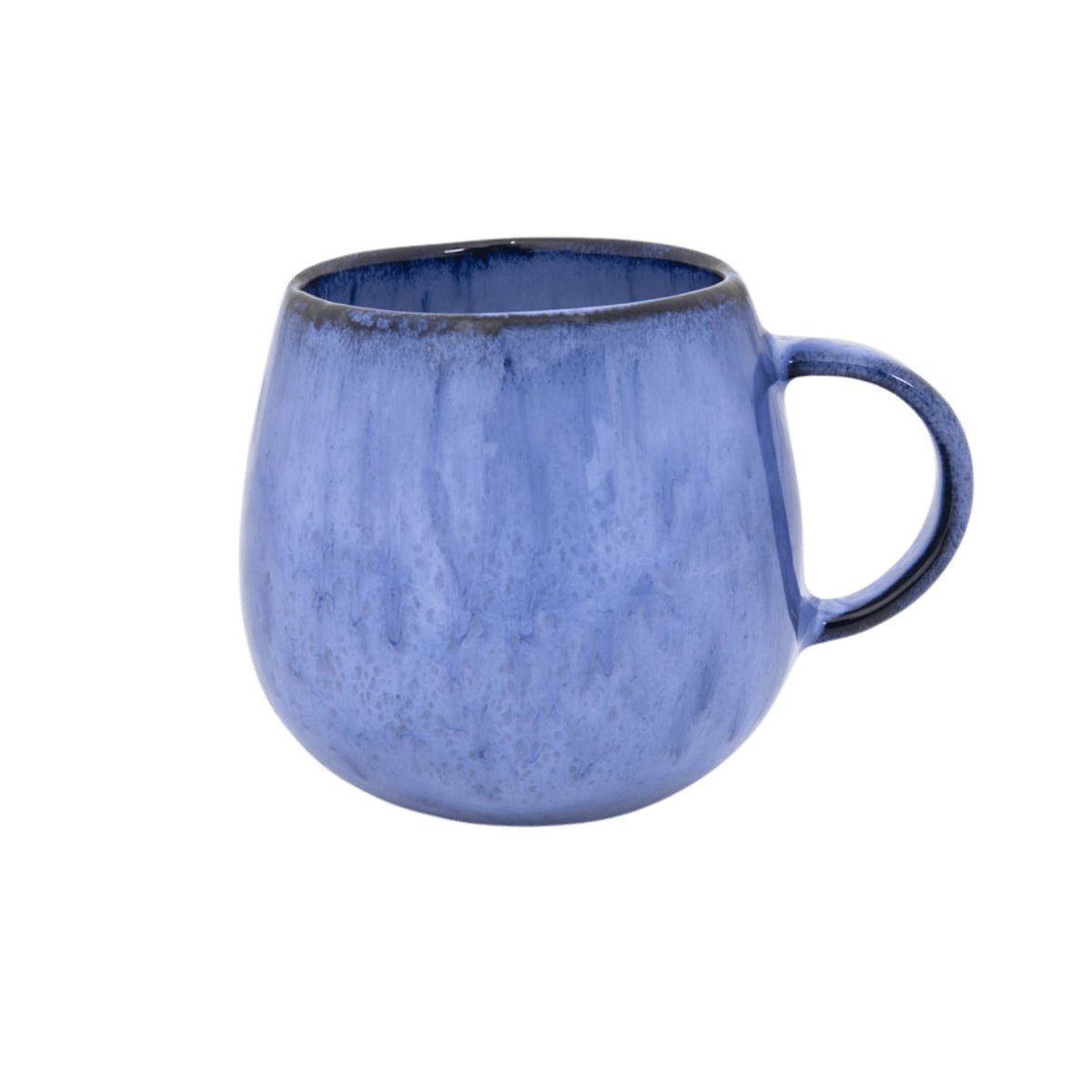 Amazonia Keramik Tasse groß Blau I 4 Stück