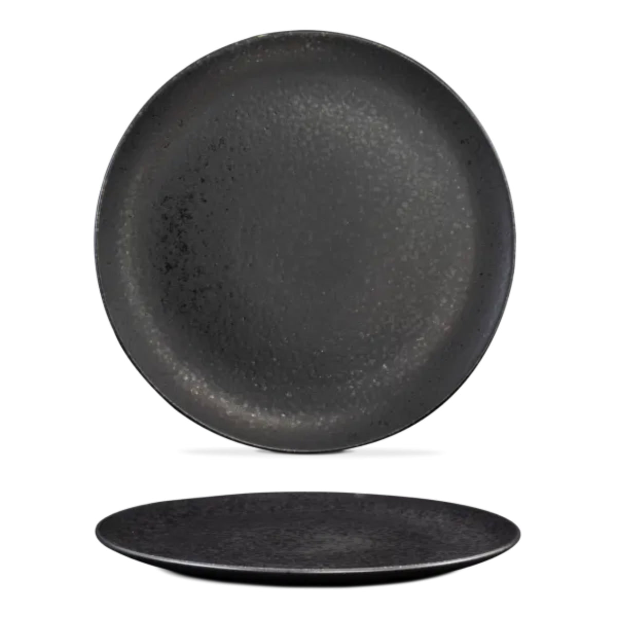 Black Stone Teller groß Schwarz I 4 Stück