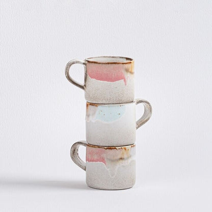 Faro Keramik Tasse groß Rose Creme